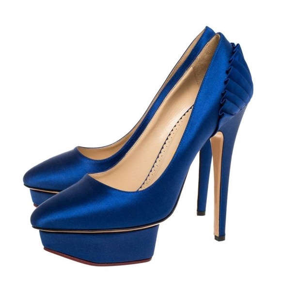 Charlotte Olympia Paloma blue high heels - Picture 4 of 5